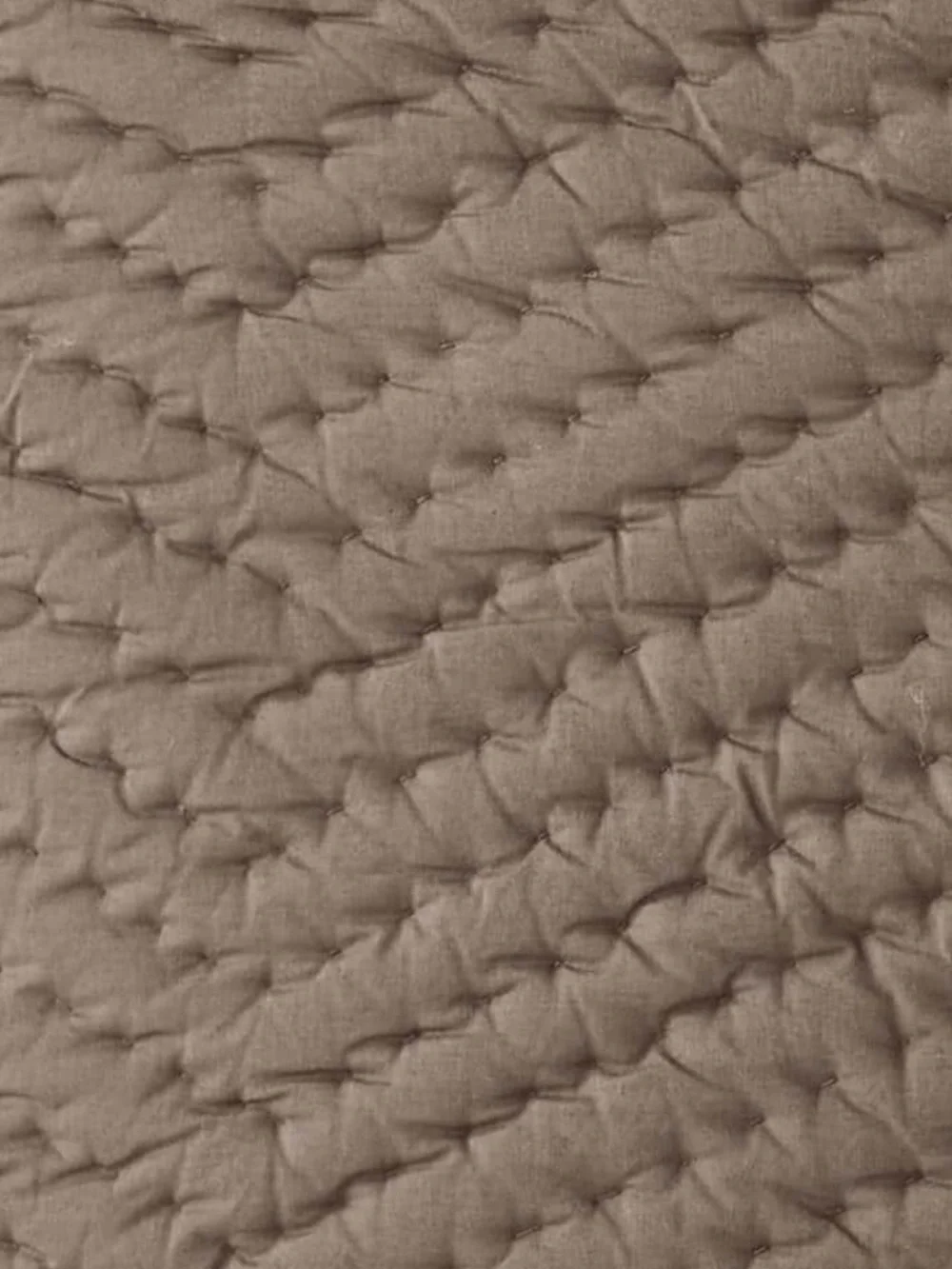 The Company Store Cotton Voile Pillow Sham Cedar Brown Hand Quilted Retail $42